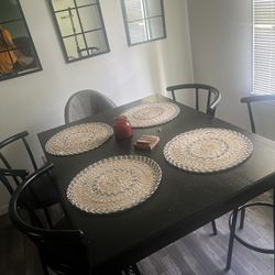 Black Counter Height Table 