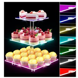 LED Acrylic cupcake stand