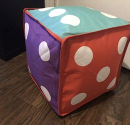 IKEA Inflatable Dice Foot Rest / Stool / ottoman KIDS