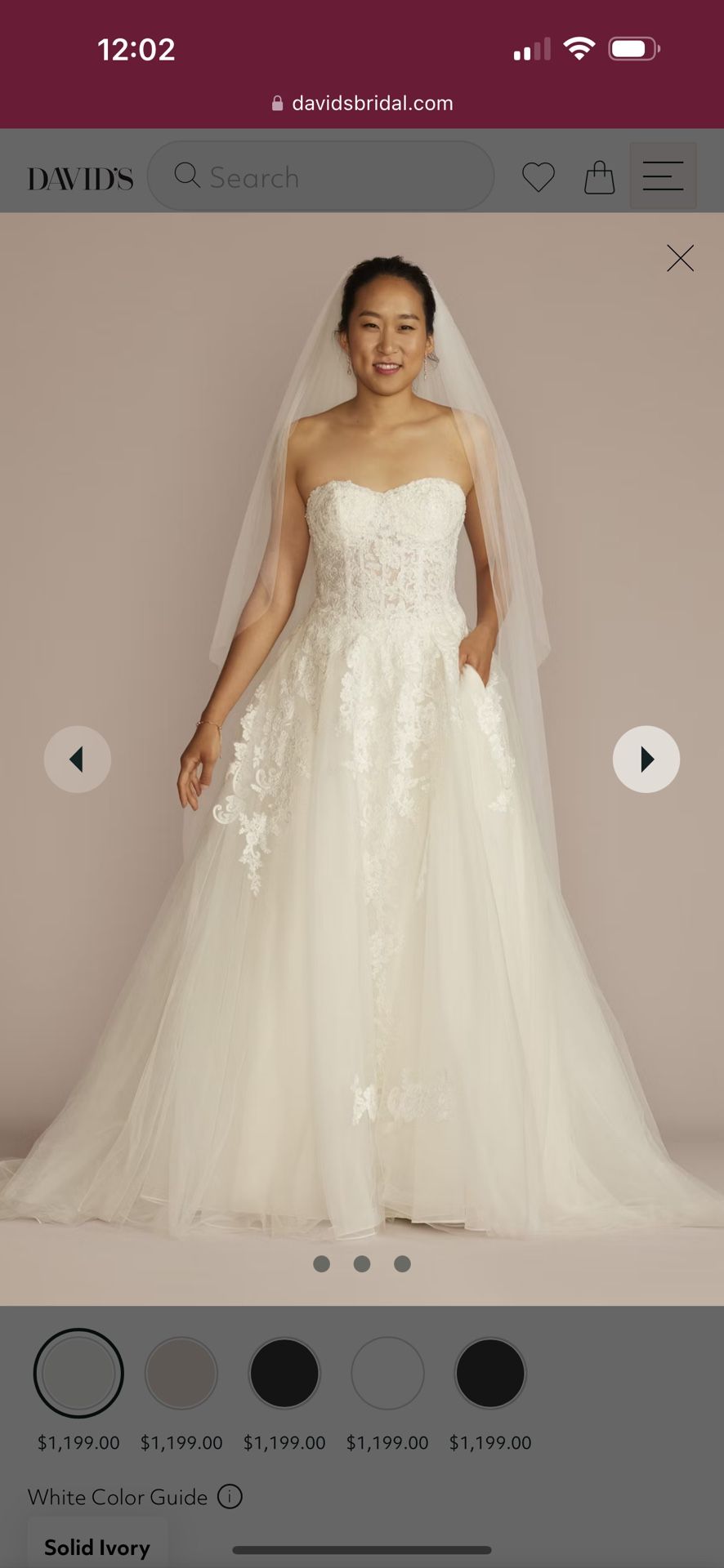 Wedding Dress And Accessories
