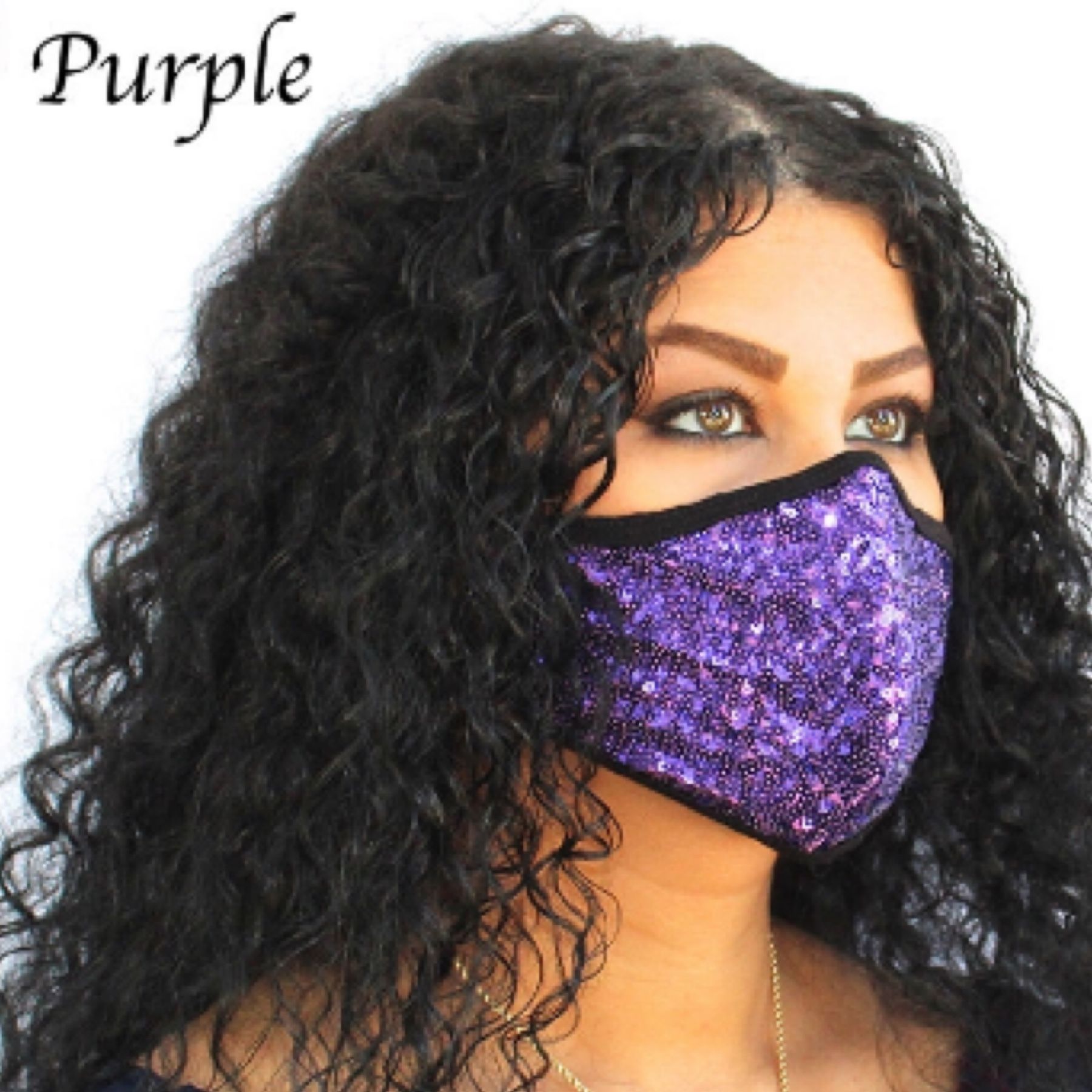 Purple washable face mask made in USA 🇺🇸