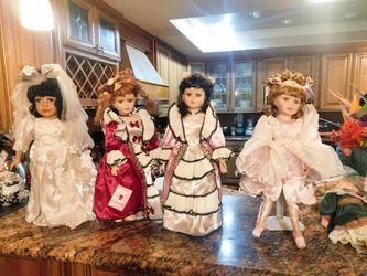 20 Years + Porcelain Dolls, Some New, Others Like New