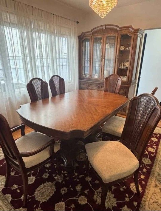 Dining Set, China Cabinet, and Server