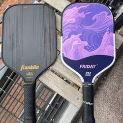 FRANKLIN and FRIDAY Pickleball paddles