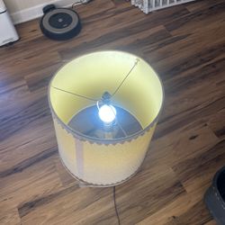 Vintage Lamp - Glass - Yellow 