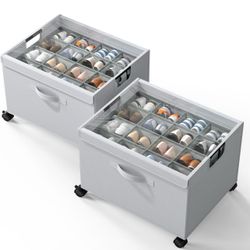 2 New shoe  organizers . First 32 pairs