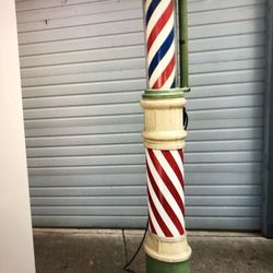 Sidewalk Barber Pole 