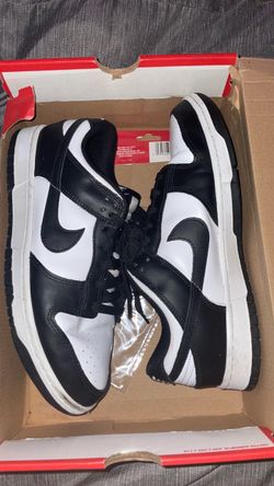 Nike Dunk Low Black White Panda Sneakers size 9 1/2