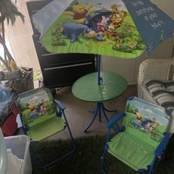 Y2K Winnie The Pooh Table And Chair Set 