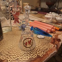 1990 Art Mark Lead Crystal Christmas Bell Cardinal Birds W/ Original Sticker 