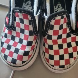 Baby Shoes Vans Classics W/Velcro Buckles Sz 5.5