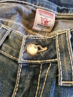 True Religion Swarovski Crystal Jean's Womans Sz 31
