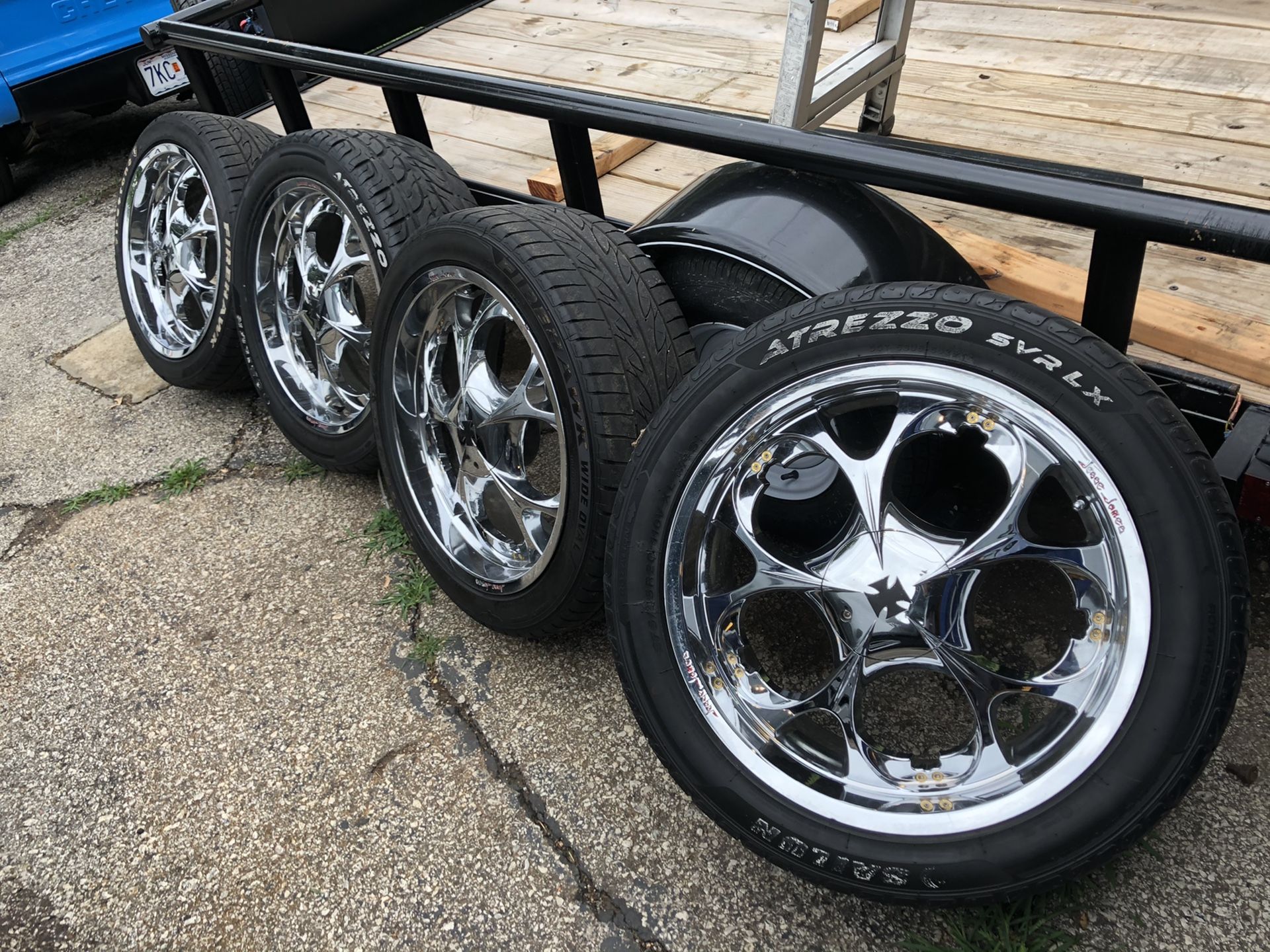 20” Jesse James 44 mag wheels and tires