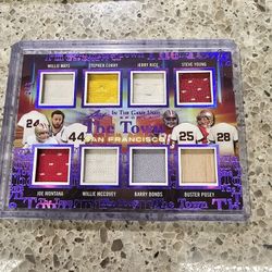 Steph Curry 2024 Leaf In The Game Used The Town San Francisco SHORT PRINT # 4/6 Willie Mays Jerry Rice Joe Montana  Steve Young  Barry Bonds + 2 More