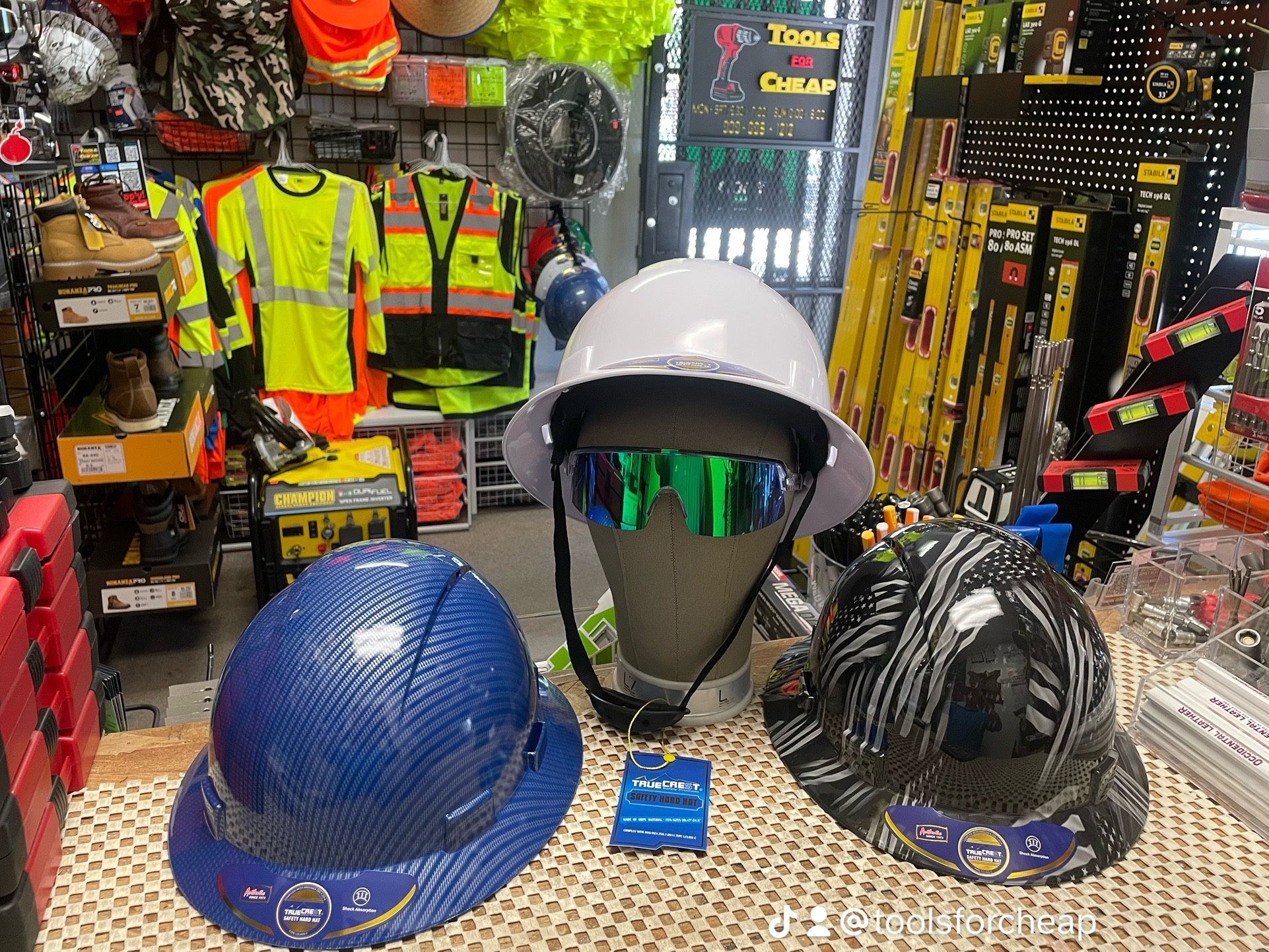 Safety hard hats ( Shock Absorption ) $29 EACH.