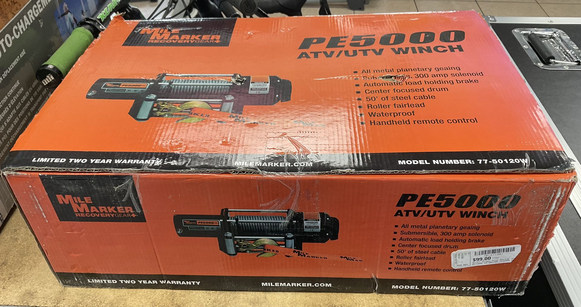 Mile Marker Winch PE5000 (capable Off 500lbs)