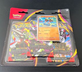 Pokémon TCG Mega Evolution: Pitch Black 3-Pack Blister | Promo Card | Factory Sealed