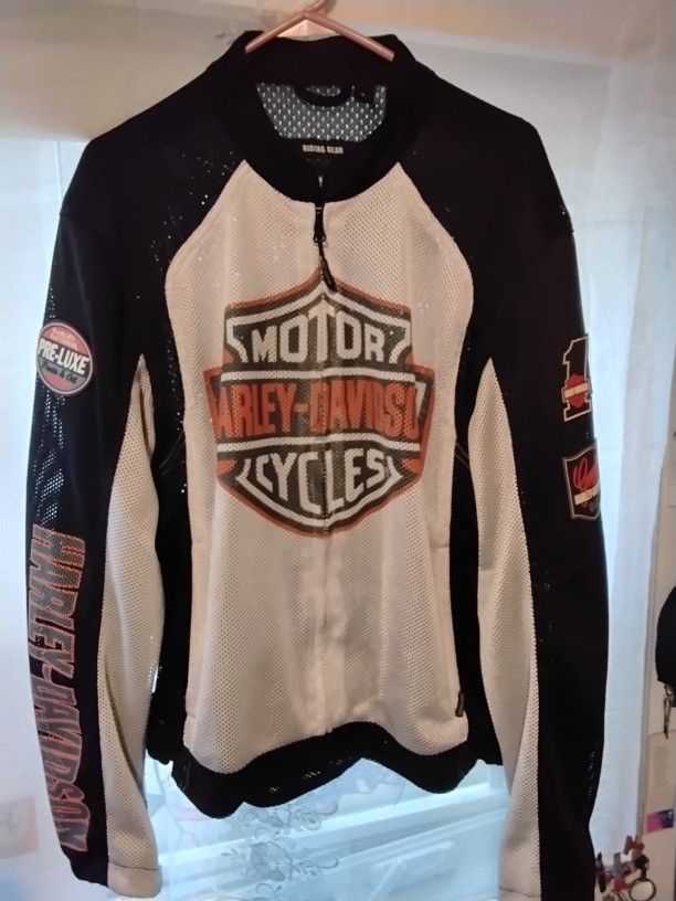 Harley Davidson Breathable Mesh Jacket Mens Sz L
