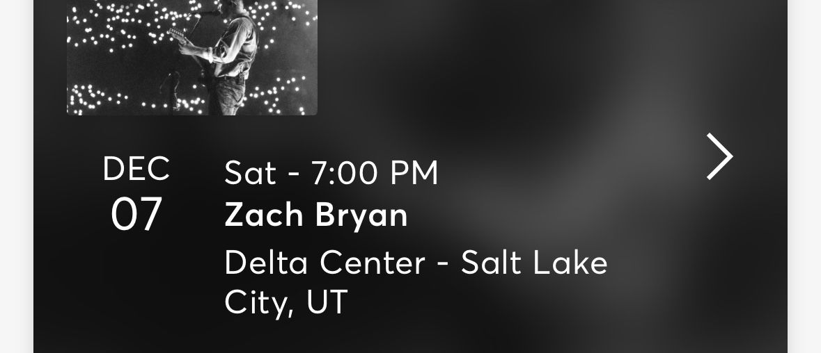 Zach Bryan GA floor Seats (6)