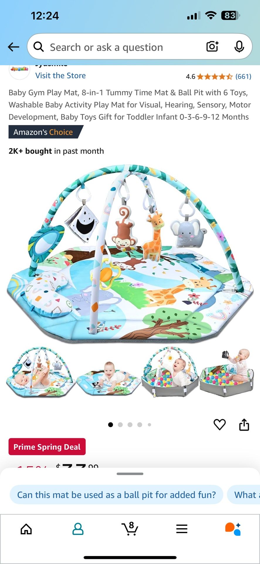 Play Gym Tummy Time Mat