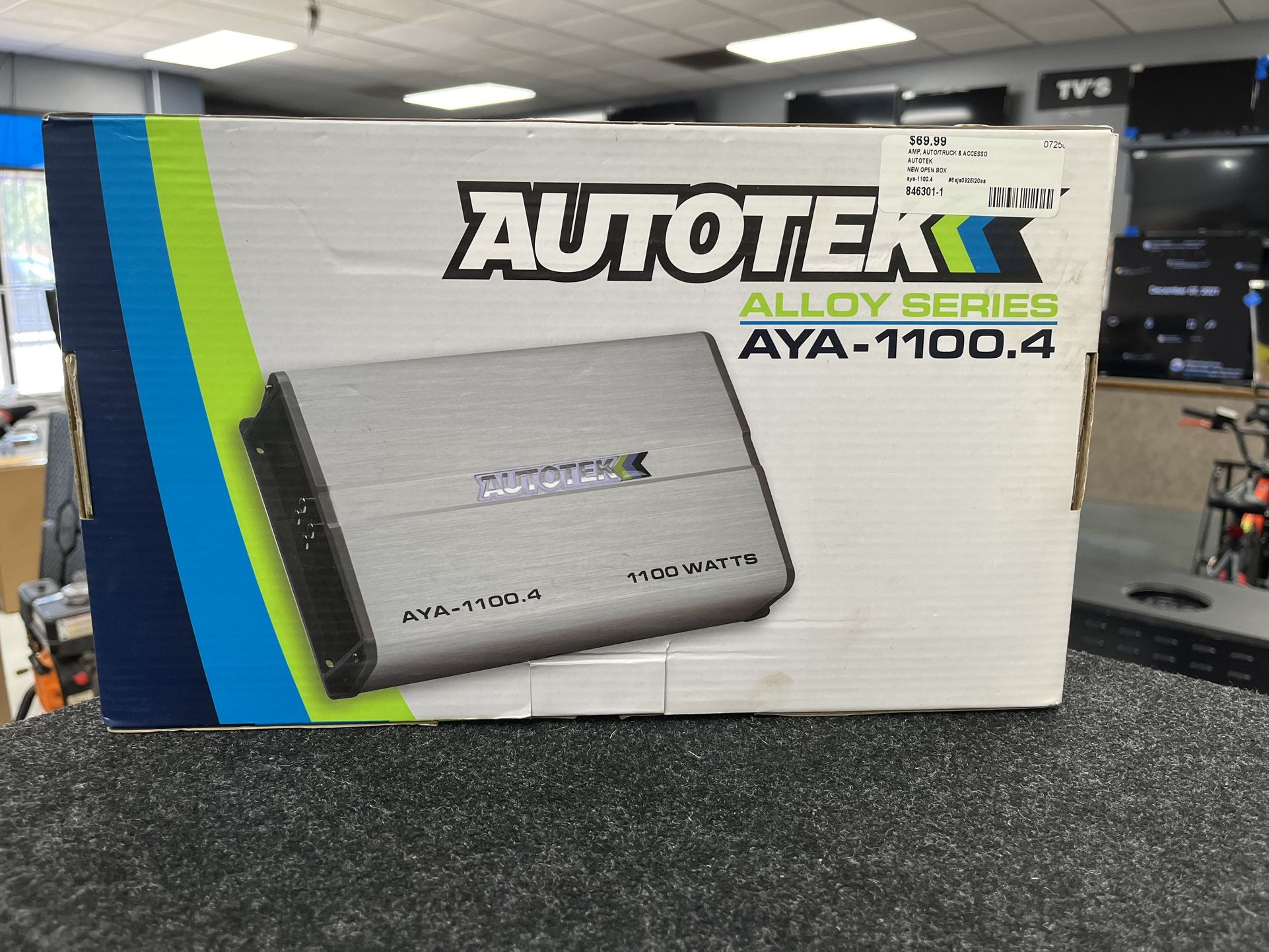 Autotek 4 channel car amplifier aya-1100.4 846301-1