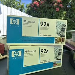 Lot of 2 HP 92A C4092A LaserJet Toner Cartridges Genuine OEM 1100 3(contact info removed)