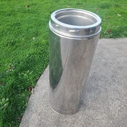 7 INCH INSULATED STOVE PIPE STAINLESS STEEL 