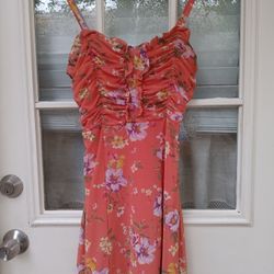 Pink Spaghetti Strap Dress Size M