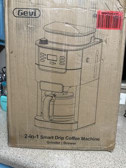 GEVI 10-Cup Programmable Grind and Brew Coffee Maker, Drip Coffee