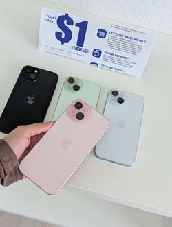 iPhone 15 6.1" (Unlocked) 128GB Pink Premium Pre-owned