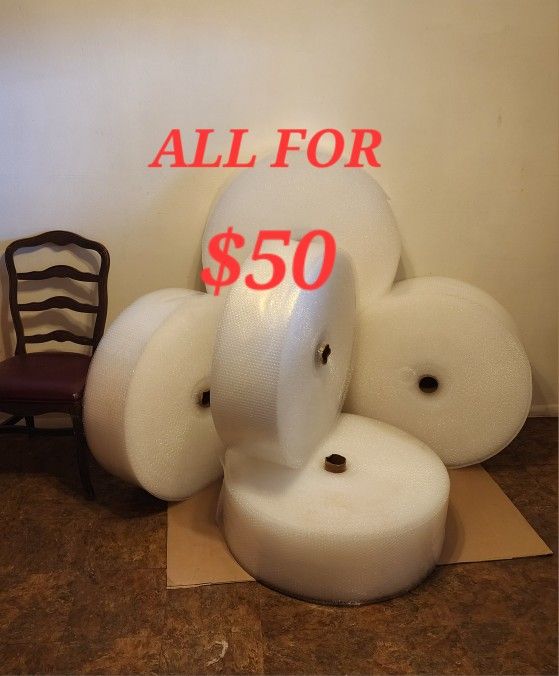 Giant Bubble Wrap Rolls  Size 3/16 ( Small )   $50