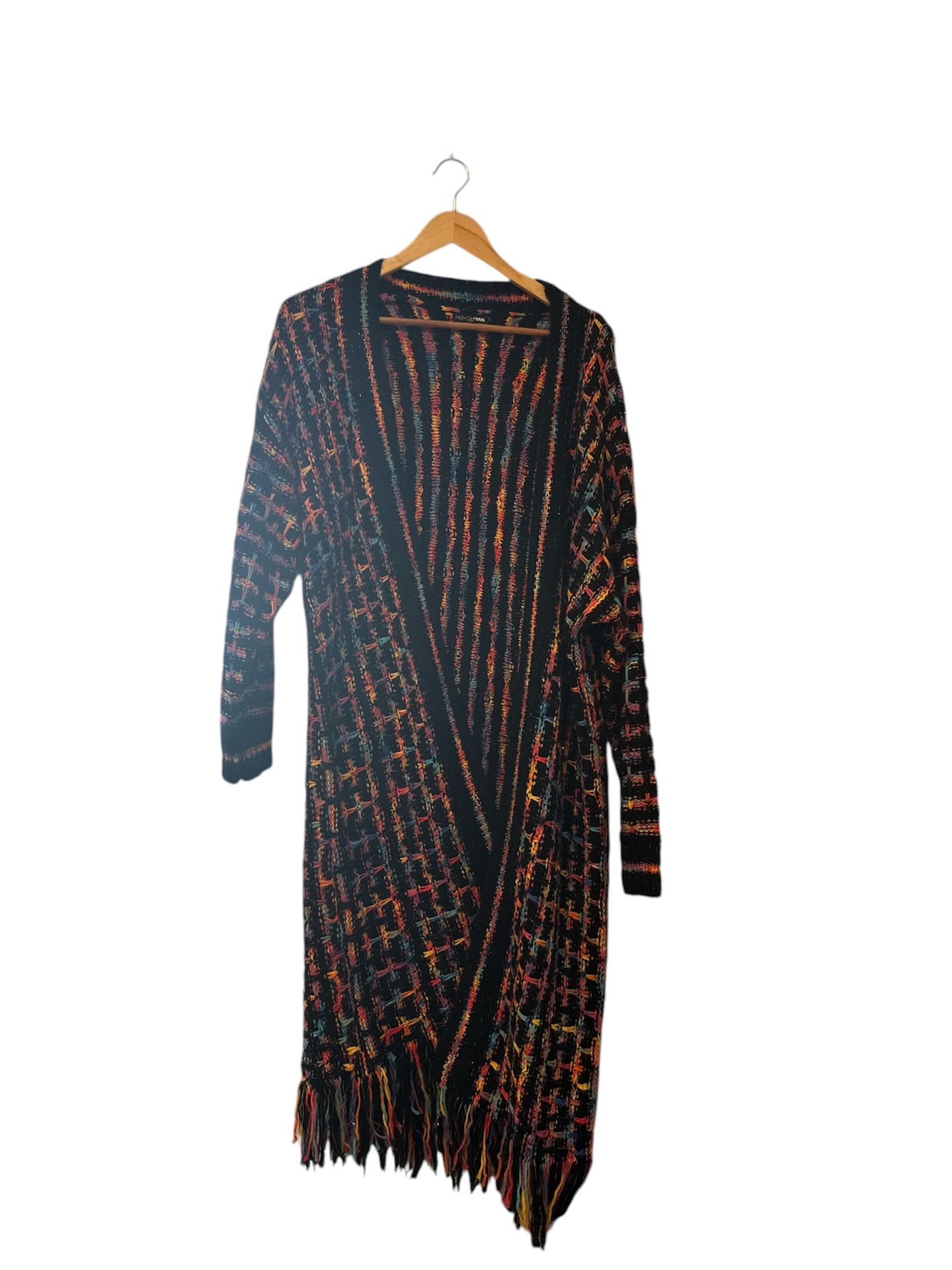 Long Multi colored Cardigan