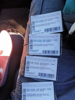 San Diego Zoo Safari Park Discount Coupons x4