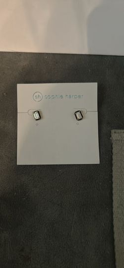 Sophie Harper Crystal Baguette Stud Earrings