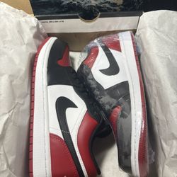 Air Jordan 1 Low Bred Toe 2021
