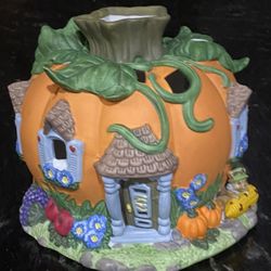 Partylite Harvest Pumpkin House Tealight Holder