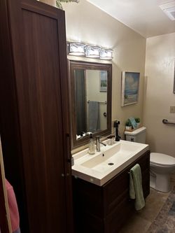 IKEA Godmorgon 40" Bathroom Vanity w/ Sink – Walnut Finish