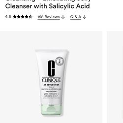 All About Clean 2-in-1 Face Cleansing + Exfoliating Jelly Cleanser with Salicylic Acid
