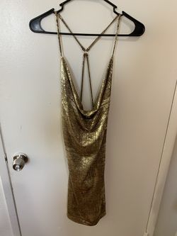 Gold dress