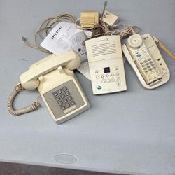 Vintage Western Electric Push Button Phone Plus ATT  Phone And Answer System