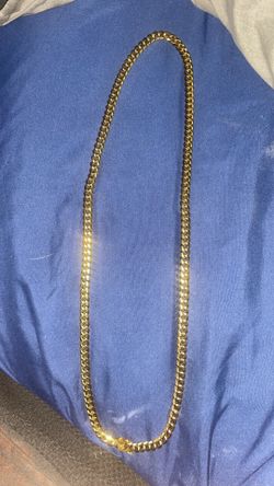 18k gold Cuban link chain