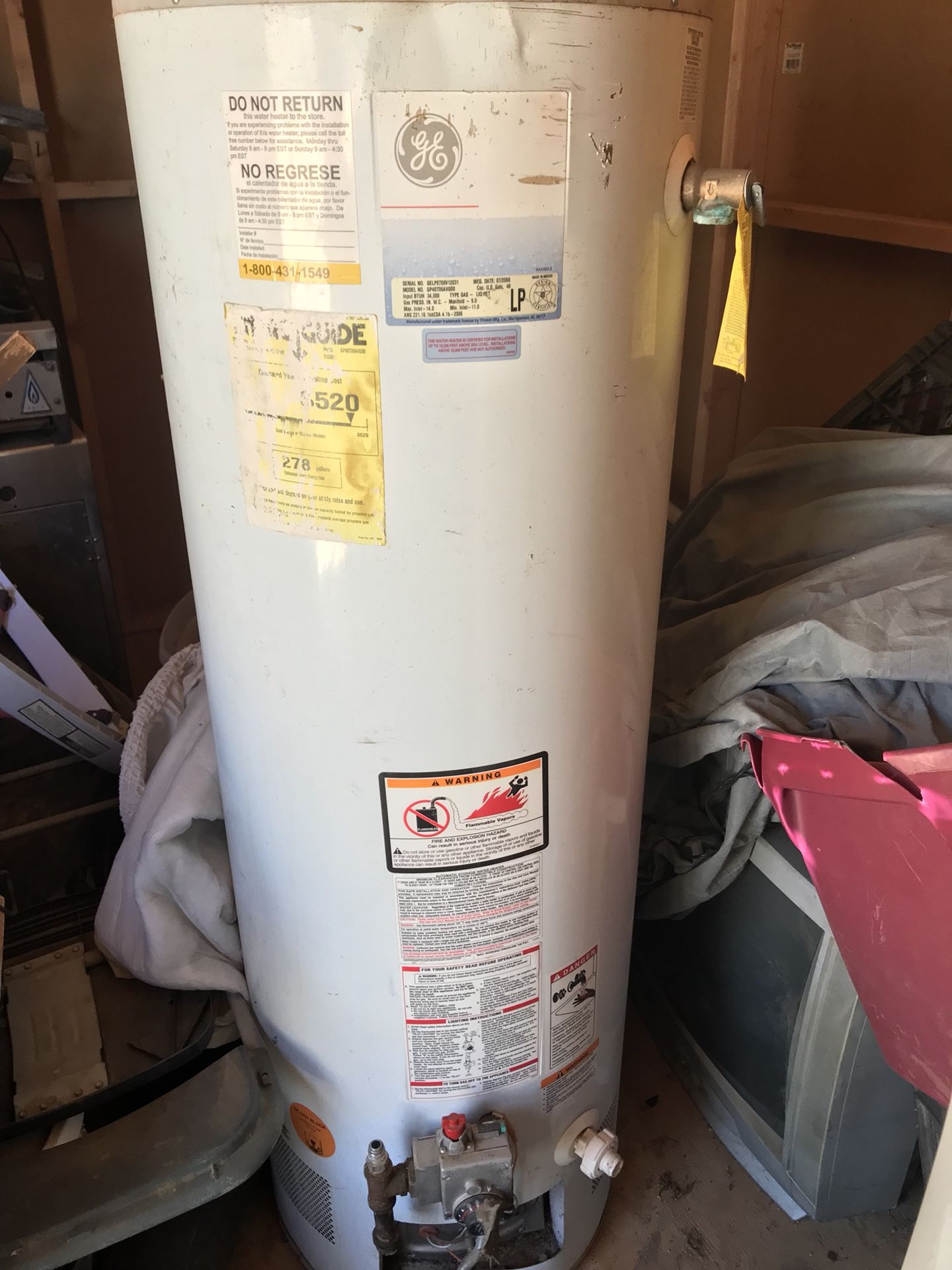 Propane water heater 30 gal for Sale in Mojave, CA - OfferUp