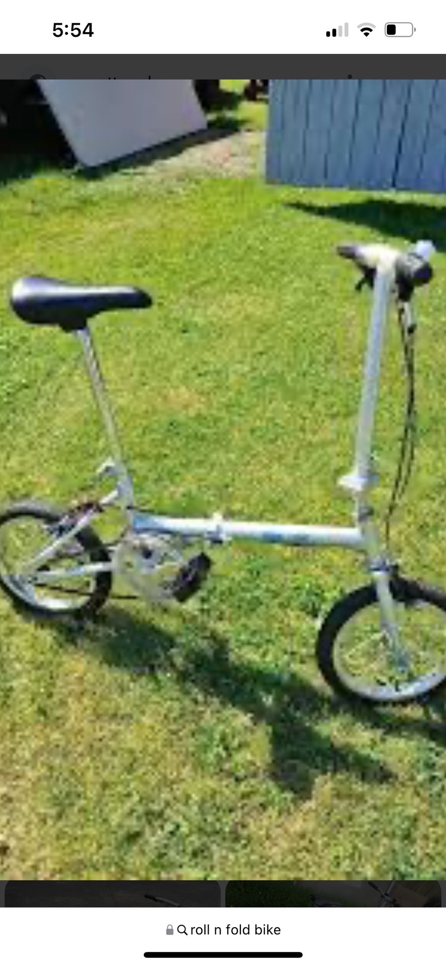 ROLL āNā FOLD Folding Bicycle Vintage New