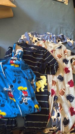 Baby Boy Footed Pajamas Lot of 4