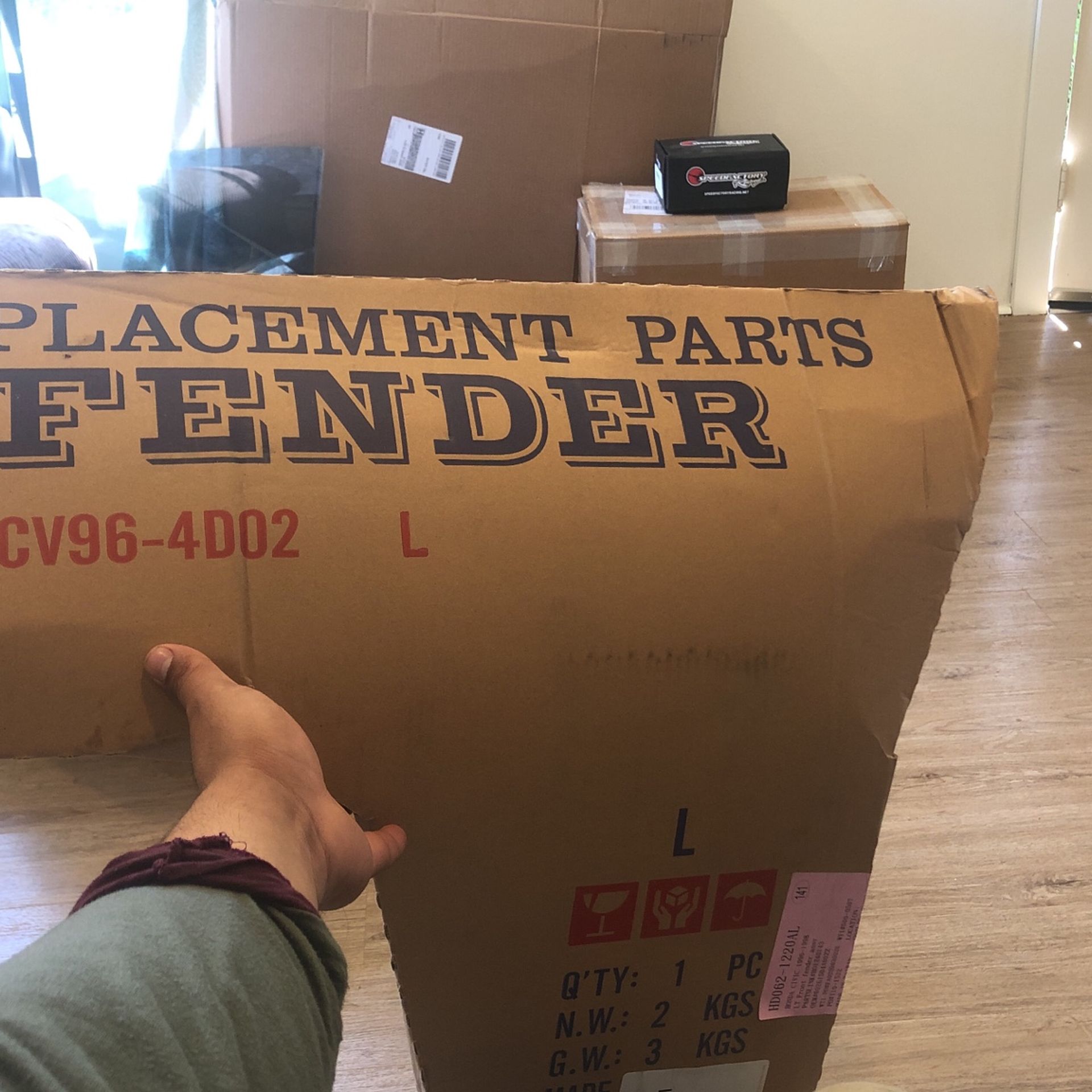 96-98 Honda Civic Fender