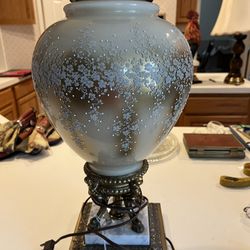 Antique Gold Leaf Lamp 