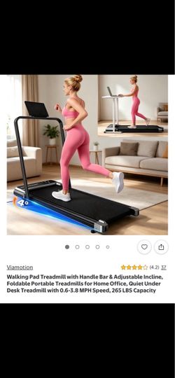 Treadmill with incline and remote control new in factory sealed box
