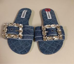 Steve Madden denim sandals size 6