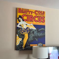 Clyde Beatty-Cole Bros Circus Painting
