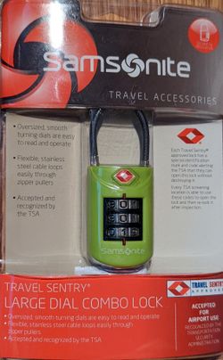 New Samsonite lock code